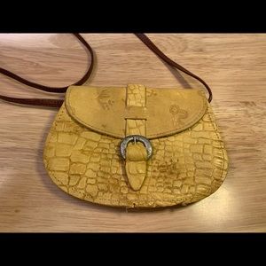 Vintage Small Yellow Leather Purse